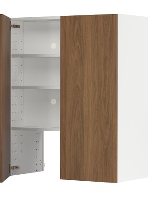 IKEA Ceviz Aspiratör Dolabı 80X38,6X100 Cm, 2 Kapaklı