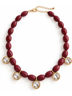 Venüs Design 5 Taşlı Boncuk Kolye