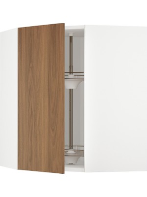 IKEA Ceviz Köşe Mutfak Duvar Dolabı 68X67,5X80 Cm, Tek Kapaklı