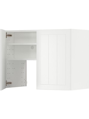 IKEA Beyaz Aspiratör Dolabı 80X38,8X60 Cm, 2 Kapaklı