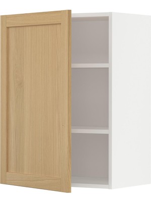 IKEA Meşe Mutfak Duvar Dolabı 60X38,9X80 Cm, Tek Kapaklı, Raflı