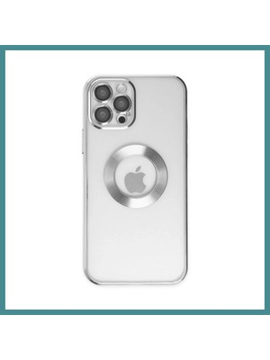 Bezos iPhone 12 Pro Uyumlu Kılıf Slot Silikon - Gümüş Mac