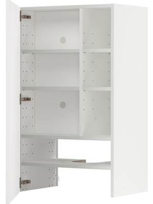 IKEA Açık Gri Aspiratör Dolabı 60X38,8X100 Cm, Tek Kapaklı