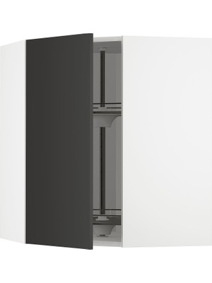 IKEA Antrasit Köşe Mutfak Duvar Dolabı 68X67,5X80 Cm, Tek Kapaklı