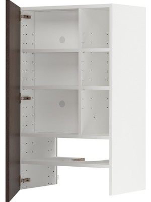 IKEA Kahverengi Aspiratör Dolabı 60X38,9X100 Cm, Tek Kapaklı
