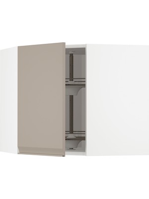 IKEA Koyu Bej Köşe Mutfak Duvar Dolabı 68X67,5X60 Cm, Tek Kapaklı