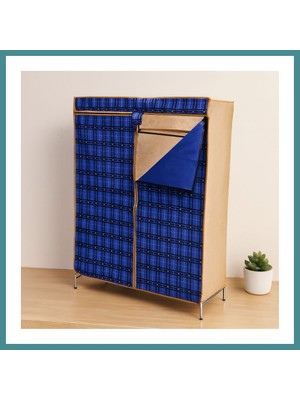 Bezos Portatif Metal Iskelet Bez Gardrop 42X106X150 cm Mac