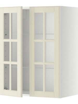 IKEA Kırık Beyaz Mutfak Duvar Dolabı 60X38,9X80 Cm, 2 Kapaklı, Raflı