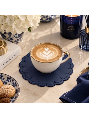 Desivo Amor Premium Suni Deri Bardak Altlığı- Kolay Silinebilir Kokteyl Peçetesi