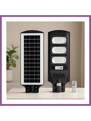 Bezos 300W 6500K Solar Sokak Lambası Sensörlü Rengaren