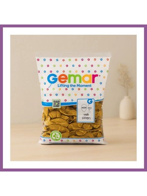 Bezos Metalik Gold Balon 11'' (28 Cm) 100'LÜ Paket Rengaren
