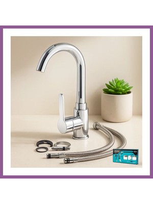 Bezos Krom Aç-Kapa Lavabo Bataryası KTX-2639 Rengaren