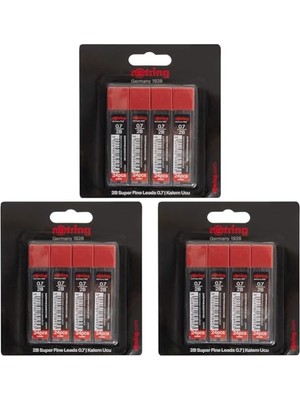 Toptan Budur Super Polimer Kurşun Kalem Ucu (2b), 4'lü Paket, 0.7 mm - 2094211 3'lü Set