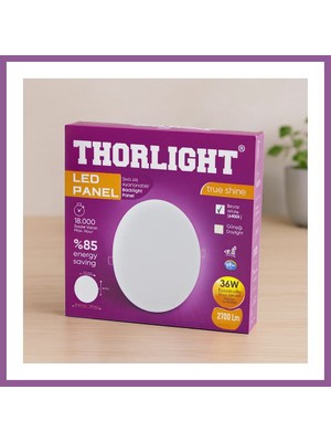 Bezos 36W 22CM Beyaz LED Panel 6400K 2700LM Sıva Altı Ayarlı Rengaren