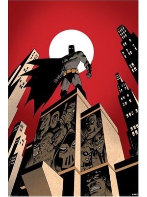 Defne Store Batman (Villain Skyline) Maxi Poster Resmi Mağazacılık