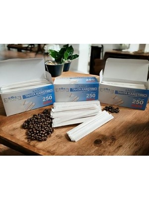 Defne Store Kağıt Sargılı Ahşap Tahta Çay Kahve Karıştırıcı 24 X250