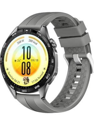 Defne Store [strip Loop] Huawei ile Uyumlu 22 mm Kordon Gt6/gt6 Pro/gt Runner 2/gt5/5 Pro/gt4/gt3/3 Pro 46 mm Için Yumuşak Silikonlu Gt6 Pro Kordon Yüzeyi Şerit Görünümlü Gt6 46 mm Kordonu