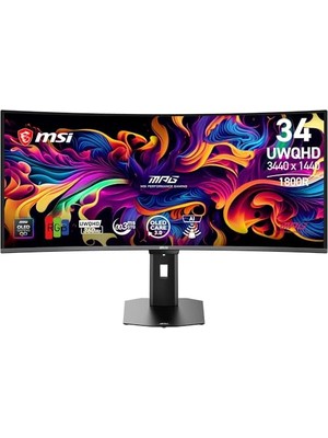 Mey İthalat 34 Mpg 341CQR Qd-Oled X36, Gaming Monitör, Uwqhd, 21:9, Curve, Qd-Oled, 360Hz, 0.03MS, Adaptive-Sync