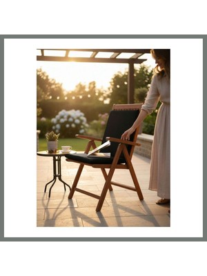 Bezos Tek Parça Sırtlıklı Sandalye Minderi · 80 × 40 × 4 cm | Siyah | 80 × 40 × 4 cm Mmbz