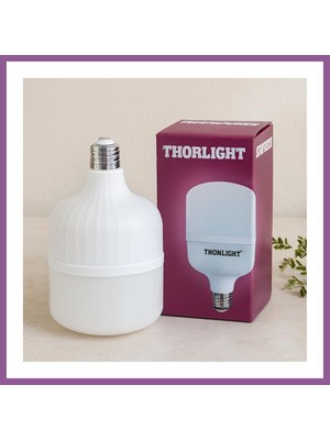 Bezos E27 T-Shape Beyaz LED Ampul 40W Rengaren
