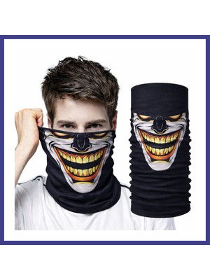 Bezos Joker Gülüşlü Baf Maske ? Çok Amaçlı Boyunluk Bandana 3 No Mrl