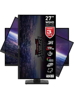G274QPF 27” 1ms 170Hz 16:9 Adaptive Sync IPS Wqhd Rapid Curved Gaming (Oyuncu) Monitör