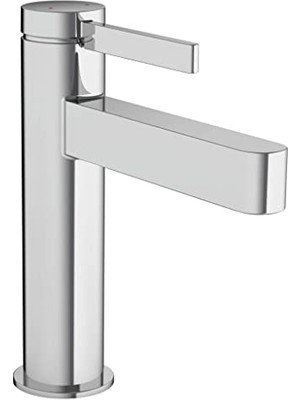 Lavabo Armatürü Finoris, Su Musluğu Banyo Musluğu Yükseklik 110 Mm, Çekme Çubuğu, Banyo Bataryası, Su Tasarruflu, Krom