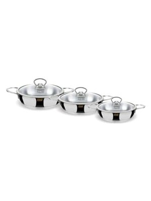 Inci 6 Parça Çelik Omlet Set Metal 5007