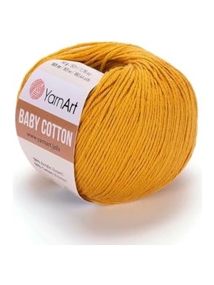 Baby Cotton - Bebek El Örgü Ipi Koyu SARI-433