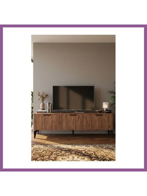 Bezos Royal Tv Sehpası Suntalam Kahverengi 160X35 Rengaren