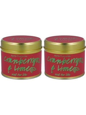 Marmara Avm Mum, Cranberry & Lime Teneke, (2 Paketi)
