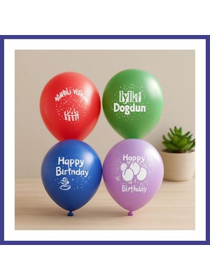 Bezos Doğum Günü Balon Iyi Ki Doğdun 12 Inç 100'LÜ Mrl