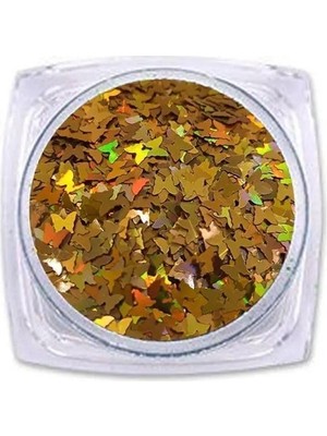 Marmara Avm Tinky Winky Epoksi Süsleme Glitter Kelebek Gold 5 G
