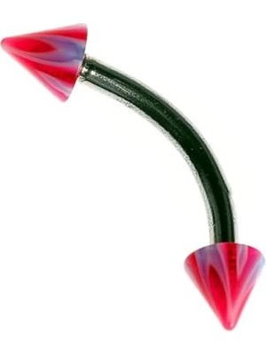 Kadıoğlu Ticaret Moulin Curved Barbel Çelik Spike Piercing TDGR00900