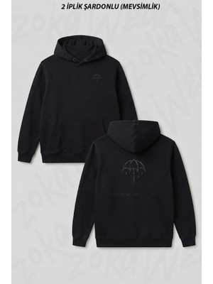 Zoka Wear Bring Me The Horizon Ön Arka Baskılı Kapüşonlu Sweatshirt