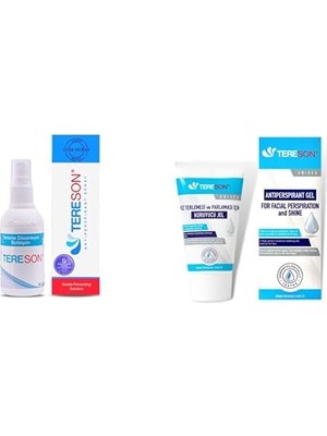 Trendexa El, Ayak ve Koltuk Altı Terleme Düzenleyici Solüsyon 50 ml ve Yüz Terlemesi ve Parlaması Için Koruyucu Jel, 50 ml