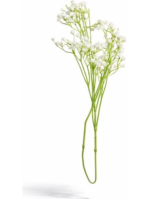 Yapay Gypsophila Çiçeği, Beyaz, 38 Cm, Dekoratif Saksı ve Vazo Düzenlemeleri Için, 1 Adet