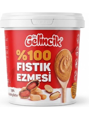 %100 Fıstık Ezmesi, 1 Kg, Şekersiz, Katkısız, Glutensiz EFE1454784784