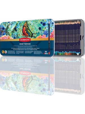 Inktense Kalıcı Suda Çözünür Sulu Boya Kalemleri, 36'li Set, 4 mm Birinci Sınıf Çekirdek Gücüne Sahip Renkli Kalemler, Kağıt Veya Kumaş Üzerine Çizim,