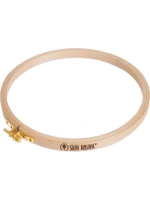Ahşap Vidalı Kasnak 13MM Şirin 206 Nakış Elişi 206-3 Çap: 15,5 cm