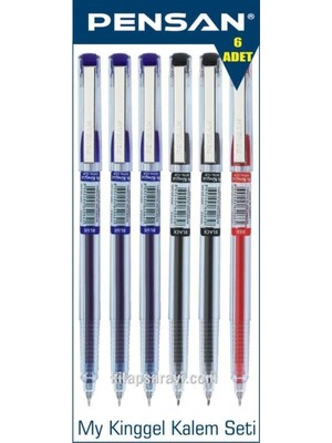 My King 0.5 mm Jel Kalem Seti 6 Adet