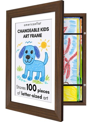 Beyaz Duvar Sanatı Fotoğraf Çerçevesi Çocuk Çizimi Için Beyaz - Boyutlar: 21,6 x 28 Cm, Pasaportlu ve 25,4 x 30,5 cm (25,4 x 30,5 Cm)