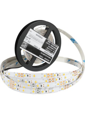 Ledronics Premium Samsung Çipli 12V Nano Hybrid Şerit LED - Dış Mekan IP65 Su Geçirmez, 12W/MT 8mm 60 Led, 10000K - Beyaz, 20 Metre