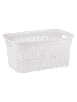 Klassy Damla Çok Amaçlı Çamaşır Sepeti – 30 Lt (Beyaz)