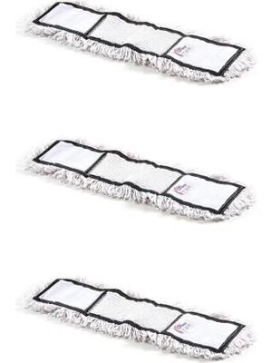 Cod-Ex Nemli Palet Tablet Nem Alıcı Yedek Mop Paspas Başlığı Bezi Beyaz - 40 Cm. - 3 Adet