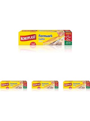 Koroplast Orta Boy Fermuarlı Saklama Torbası 12'li Set, Kilitli Saklama Torbası 20X18 Cm, Bpa Içermez, Fermuarlı Saklama Poşeti, Kilitli Seyahat Makta