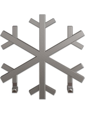Carisa Snowflake Paslanmaz Çelik Havlupan Modern Tasarım Satine 60 x 60 cm