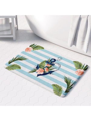 Banyo Paspası, Kaymaz Taban, Banyo Halısı, Makinede Yıkanabilir
