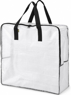 Dımpa Saklama Çantası, Polipropilen, Fermuarlı, Şeffaf, 65X22X65 Cm, Dayanıklı
