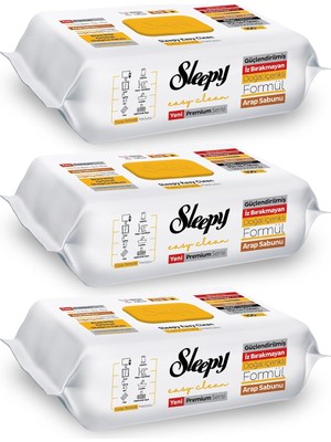 Easy Clean Premium Arap Sabunu Katkılı Yüzey Temizlik Havlusu Mendili 3X100 (300 Yaprak)